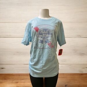 American Needle Pabst 100% cotton coral M T-shirt